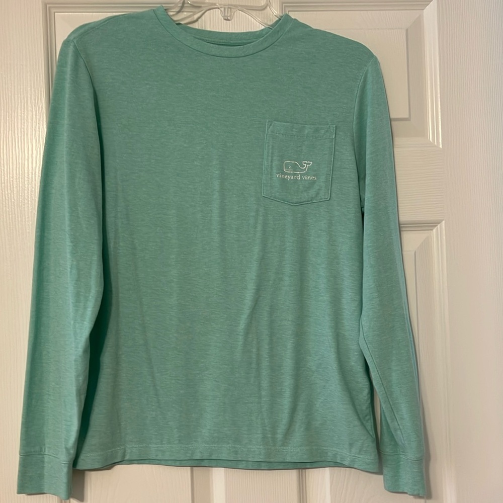 Vineyard Vines Long Sleeve T Shirt Seafoam Green